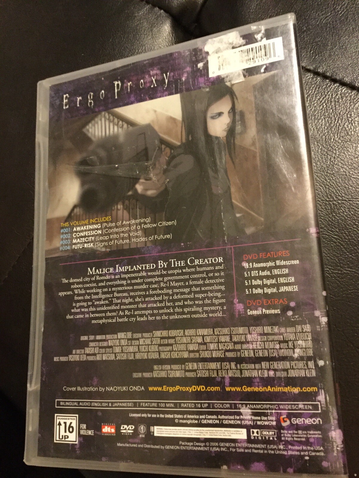 Ergo Proxy – Vol. 1: Awakening (DVD, 2006)