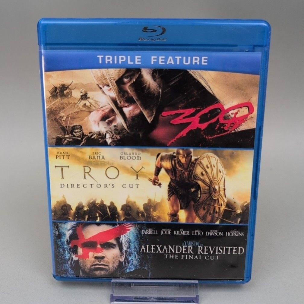 300 Troy Alexander Revisited Triple Feature Blu-ray Warner Bros Gerard Butler