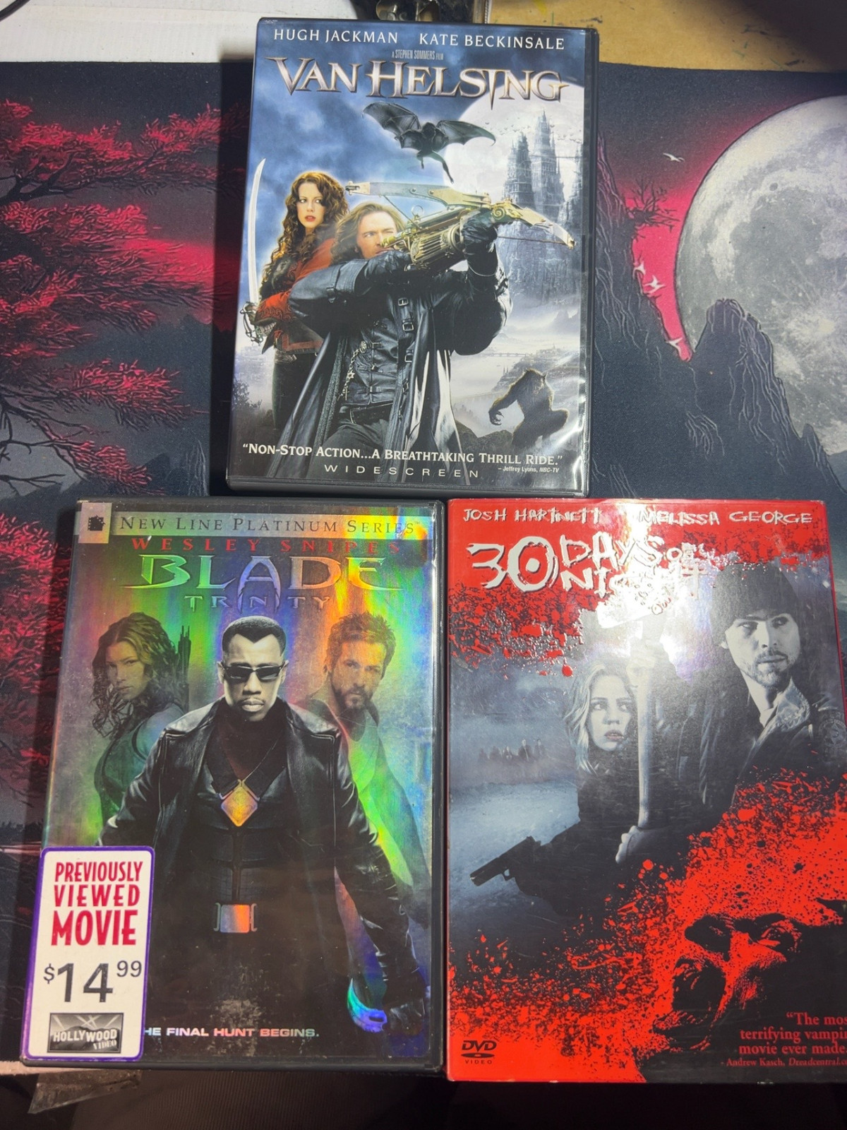 Van Helsing + Blade Trinity + 30 Days of Night DVD Horror Vampire Lot