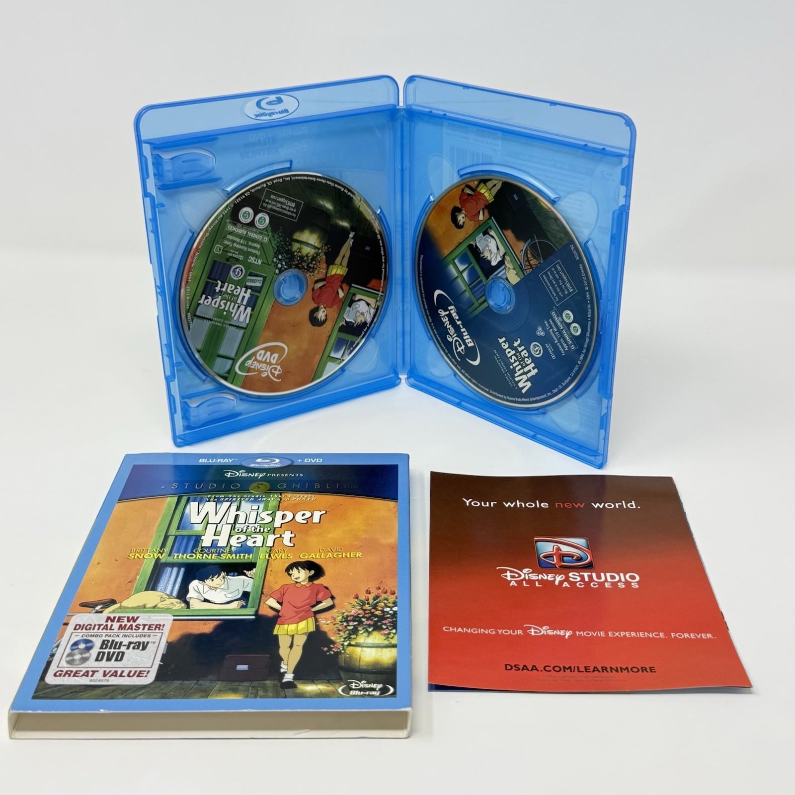 Studio Ghibli Blu Ray DVD Movie Lot of 4 Ponyo Arrietty Castle Whisper