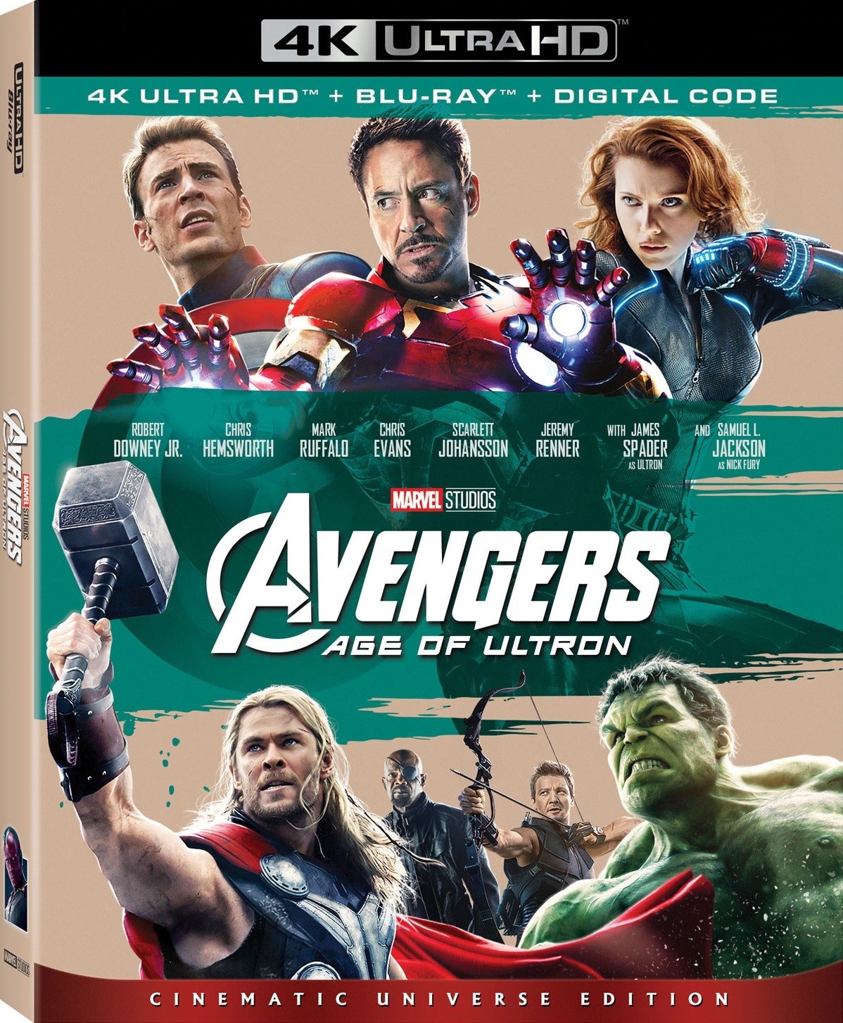 The Avengers: Age of Ultron (4K / Blu-ray + Digital) New
