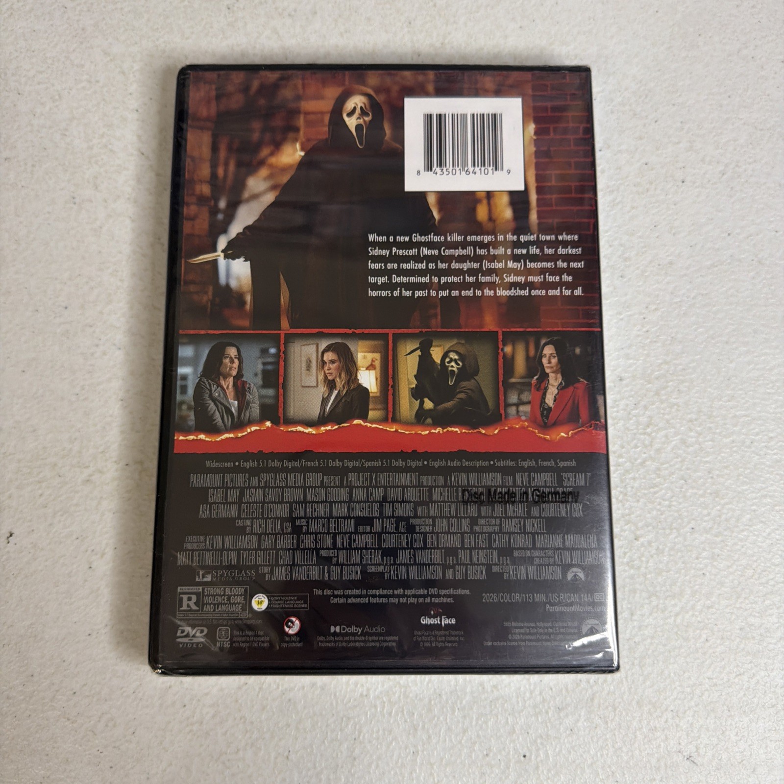 Scream 7 (DVD, 2026, Brand New)