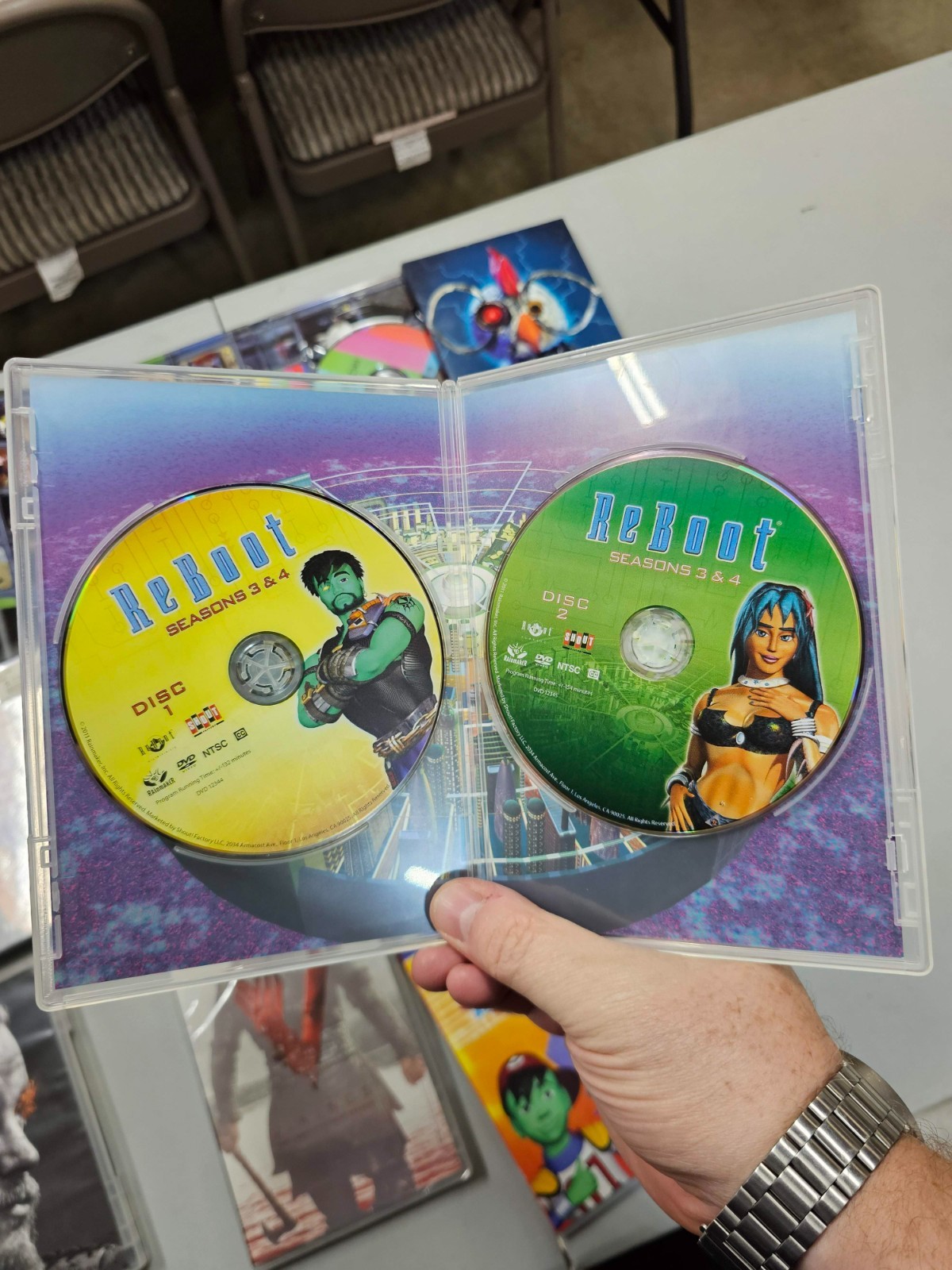 Anime DVD Lot Reboot Robot Chicken Vikings Dogma Batterys not incl Empire Record