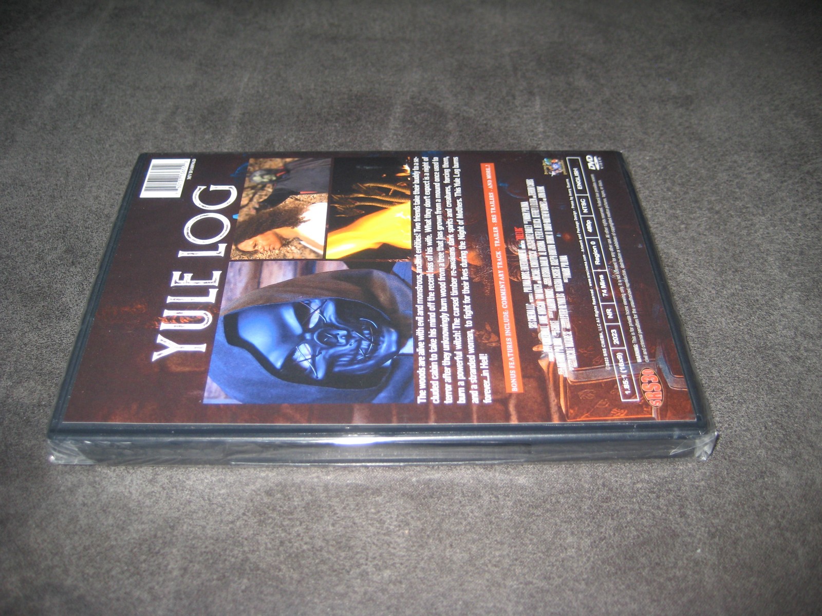 YULE LOG (DVD 2023) BRAND NEW – NOT RATED – WIDESCREEN – HORROR