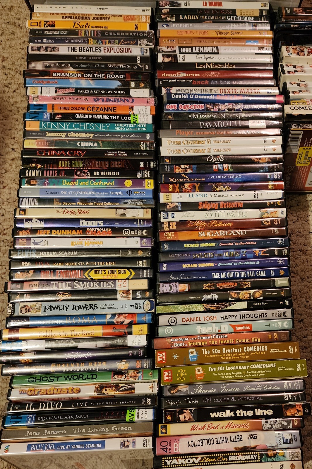 You Pick DVDs Music Musicals Travel Comedy Classic Opry TV (35% off 3+) 11/30/24