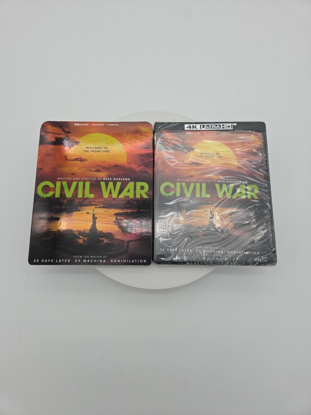Civil War (4K Ultra HD, Blu-ray + Digital 2024) Alex Garland Film Slipcover New