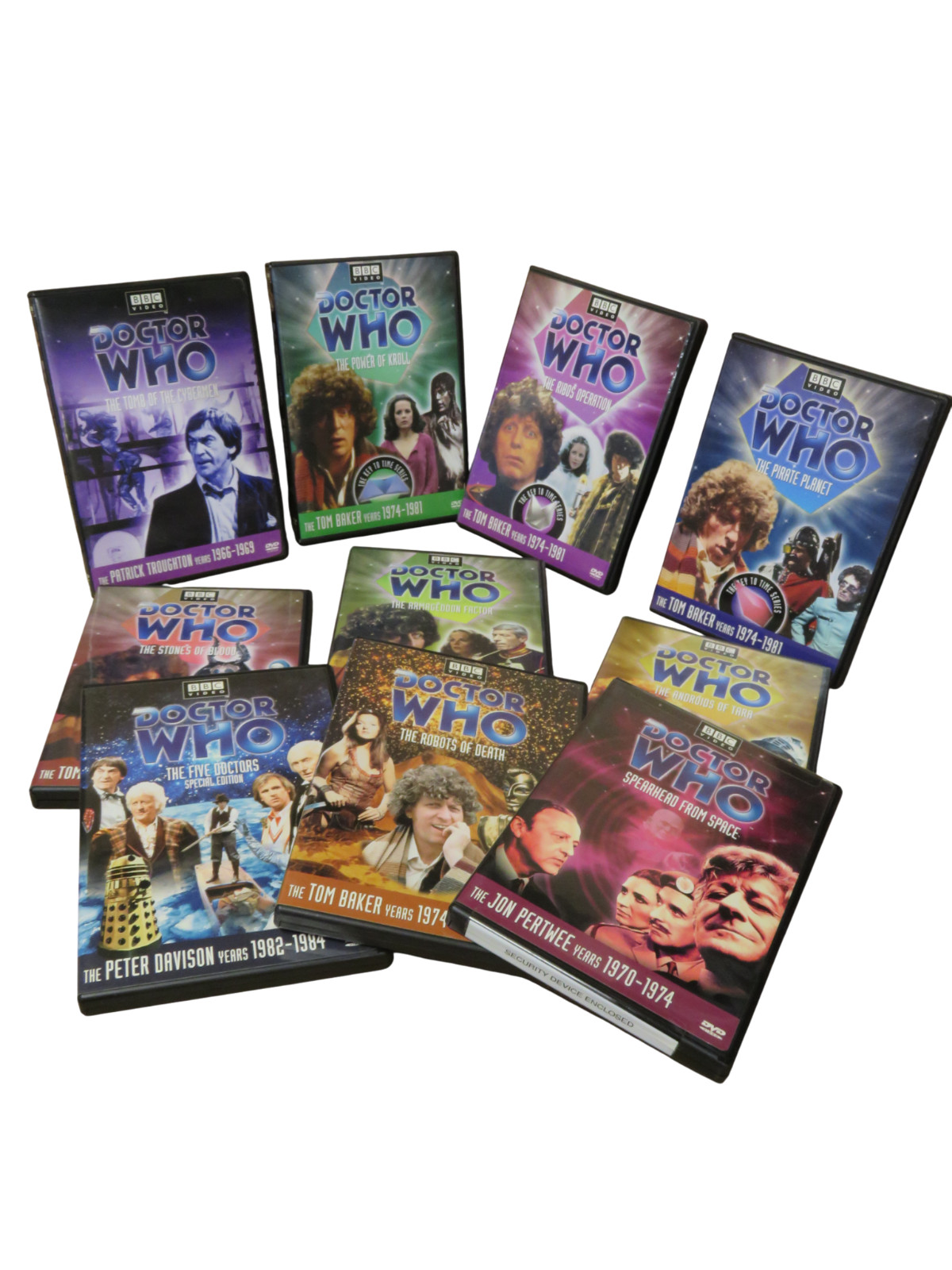Dr. Who DVD Lot of 9 – Mint Condition Discs