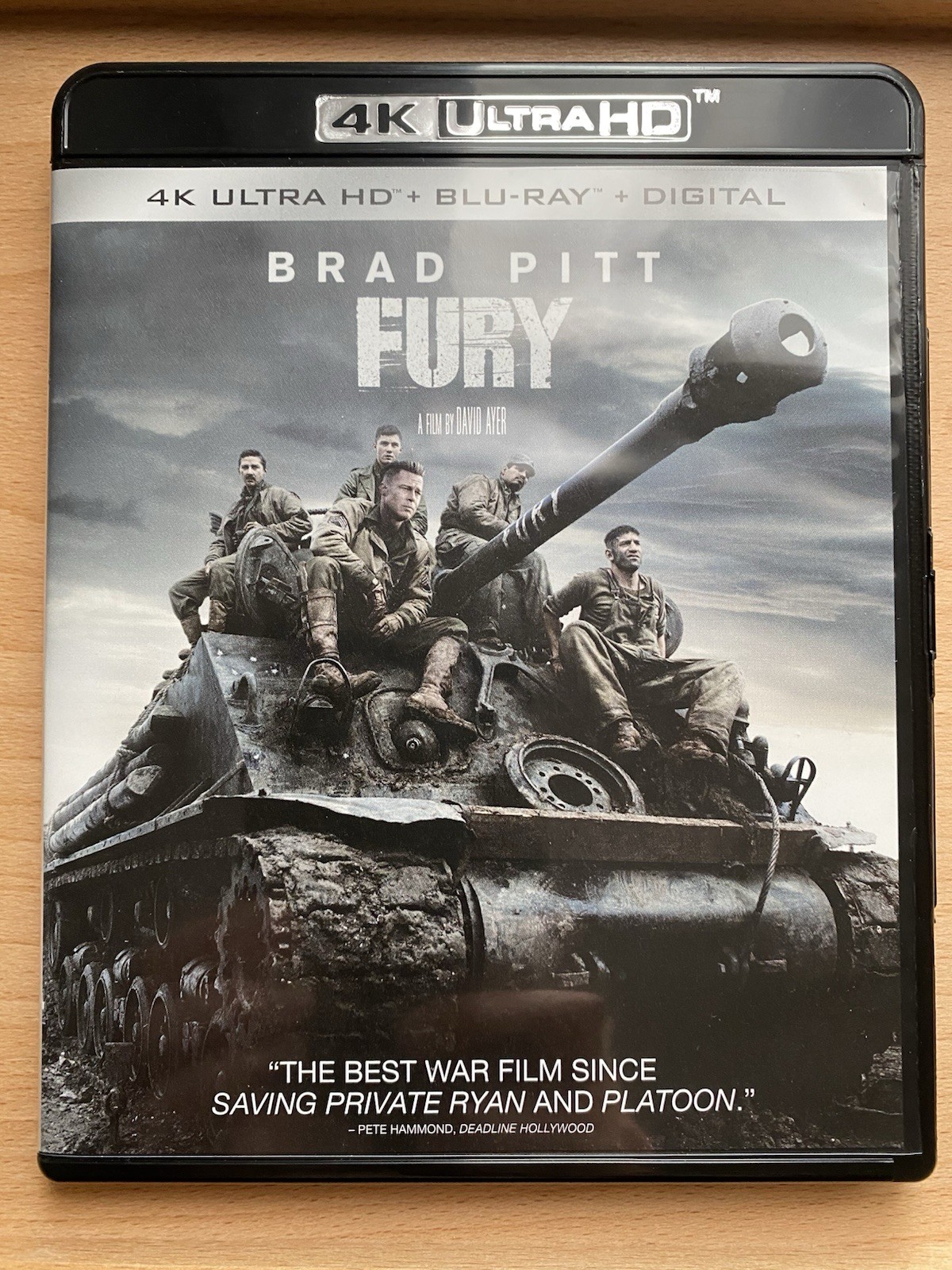 Fury 4K UHD + Blu-ray + Digital (Mint Condition and Digital Code Included)