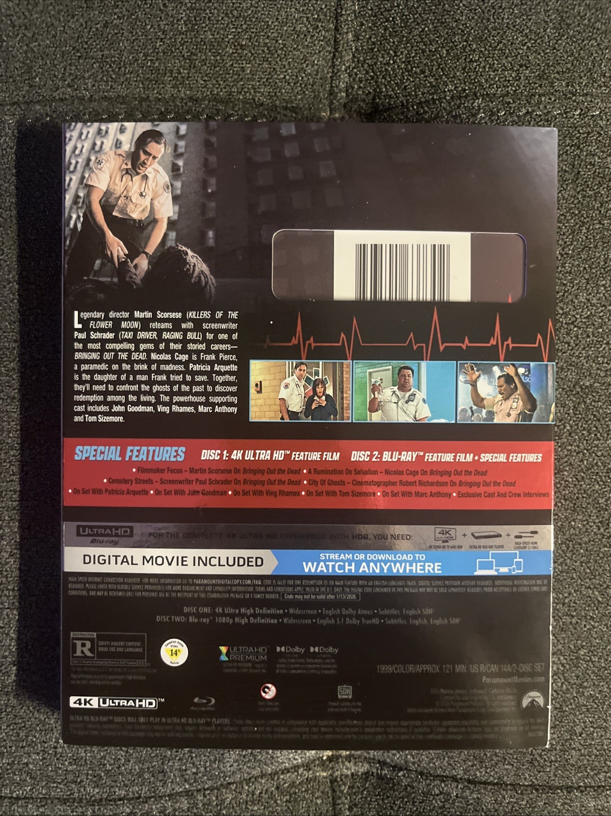 Bringing Out the Dead [New 4K UHD Blu-ray] With Blu-Ray, 4K Mastering, Dolby,