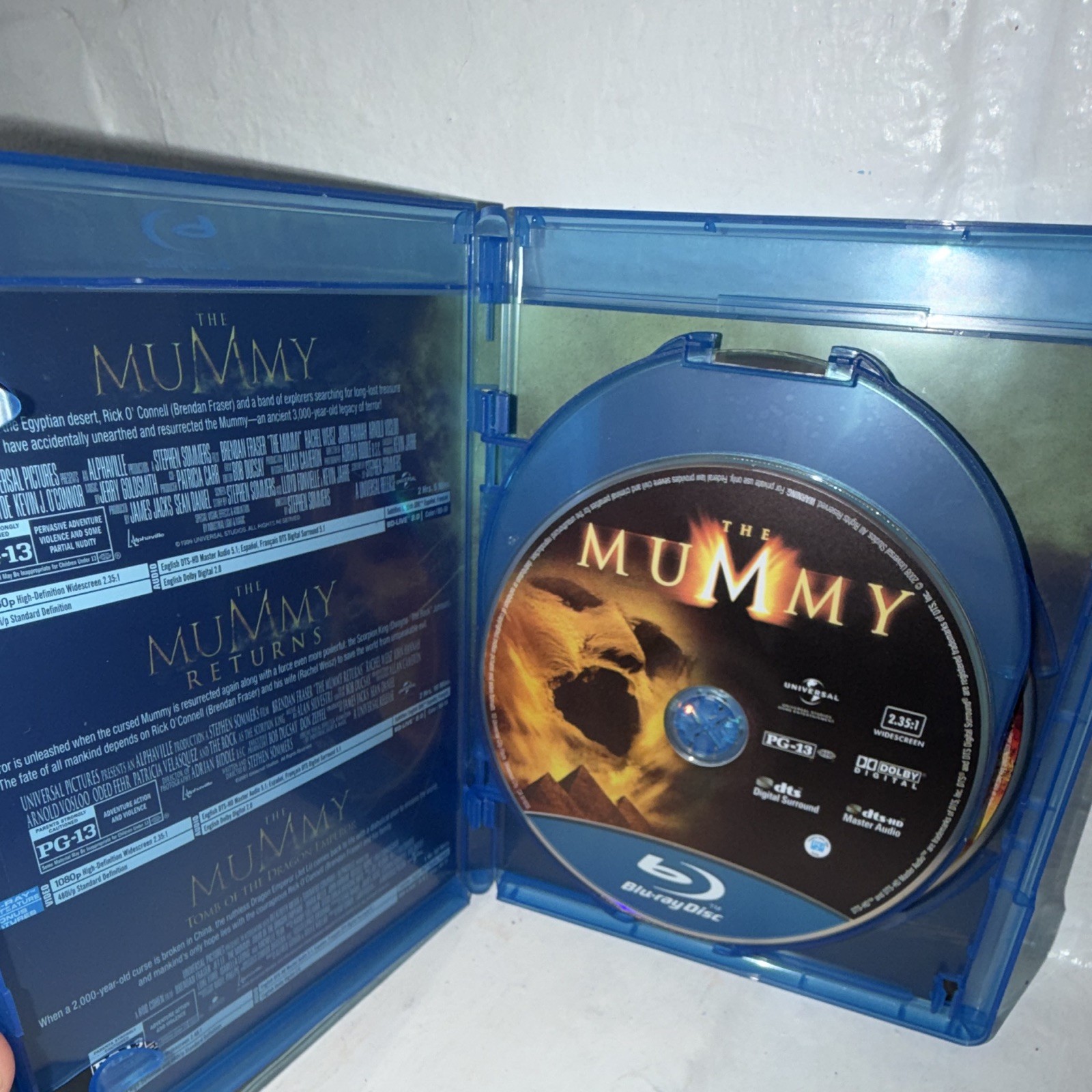 Universal The Mummy Trilogy Blu-ray + Digital HD 3-Film Collection w/slipcover