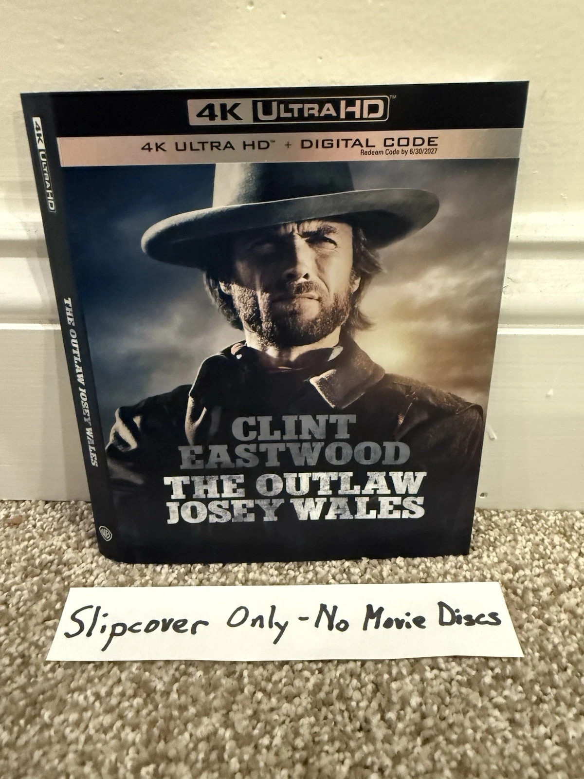 The Outlaw Josey Wales 4K Ultra HD Blu-ray (SLIPCOVER ONLY) ***No Movie Discs***