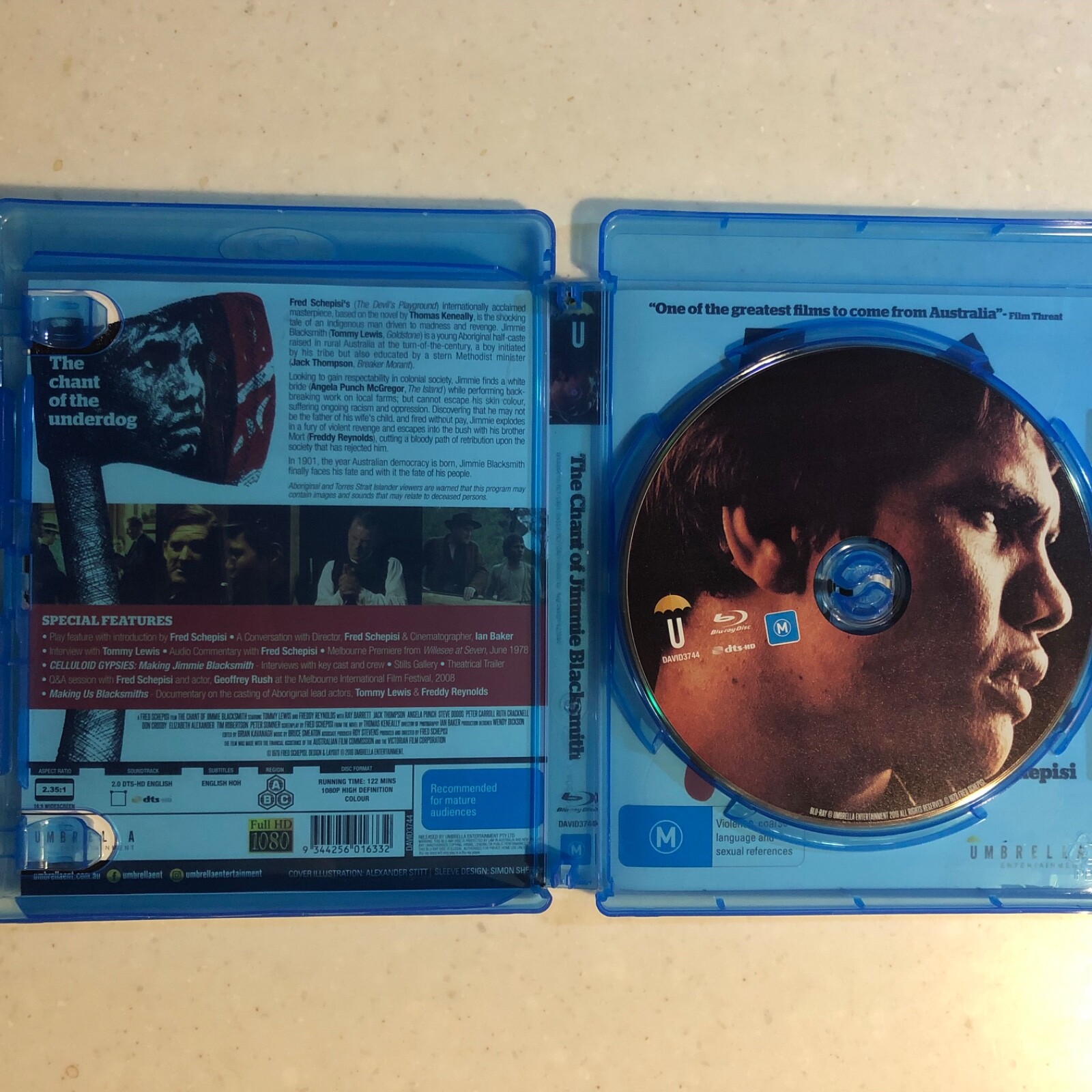 The Chant of Jimmie Blacksmith (Blu-ray, 1978, Umbrella Ent., Out of Print!)