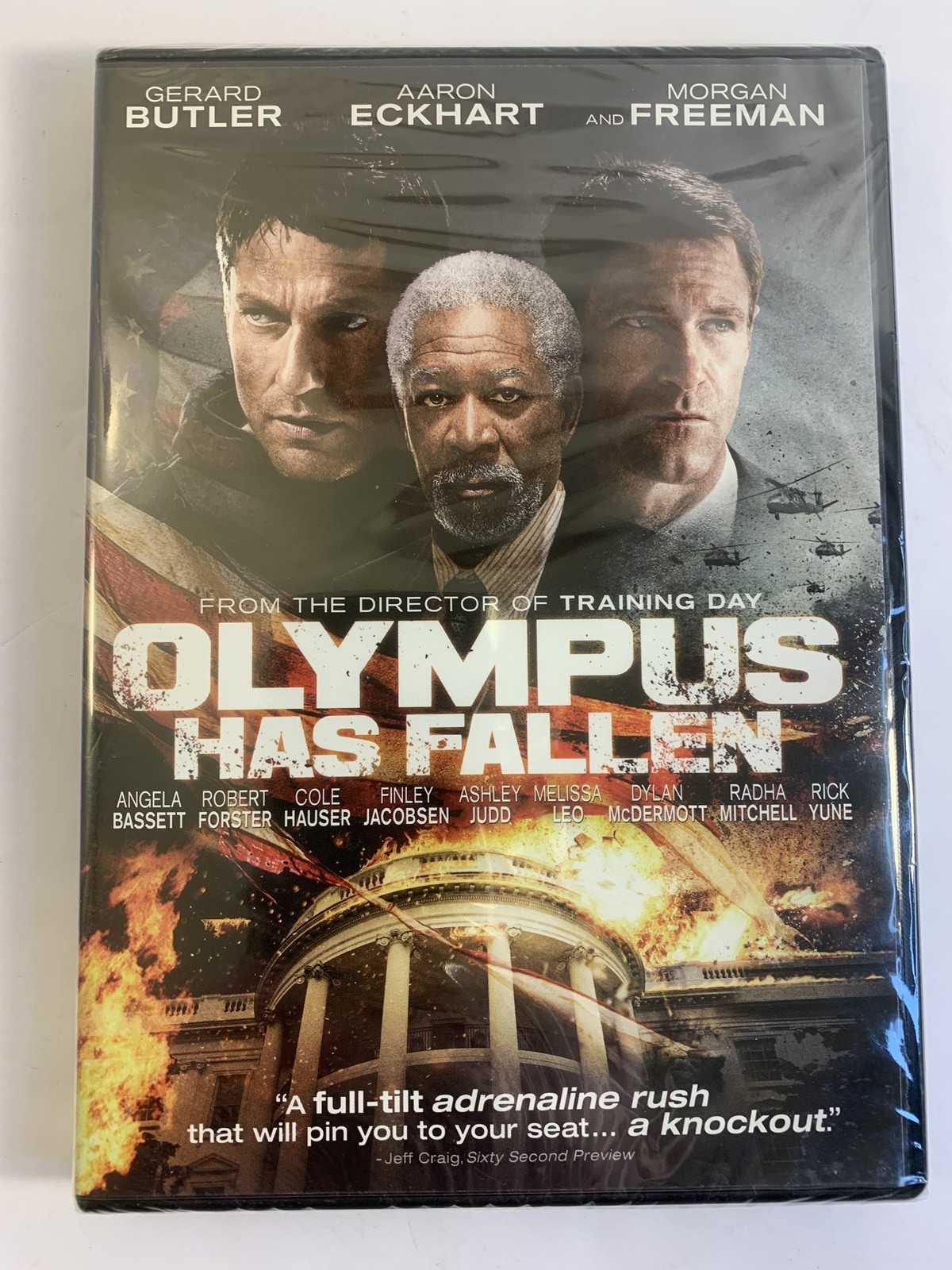 Olympus Has Fallen DVD Gerard Butler Aaron Eckhart Morgan Freeman Antoine Fuqua