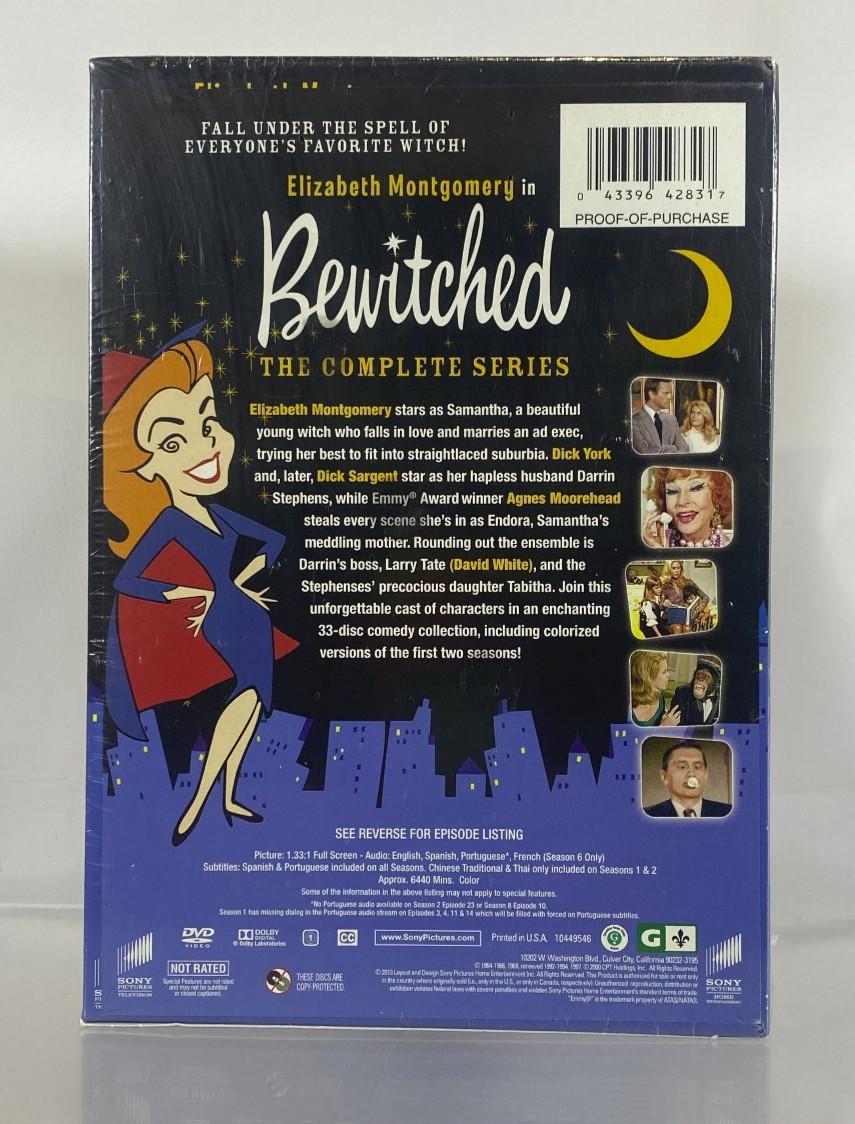 Bewitched Complete Series DVD 8 Seasons Sealed Elizabeth Montgomery 1964-1972