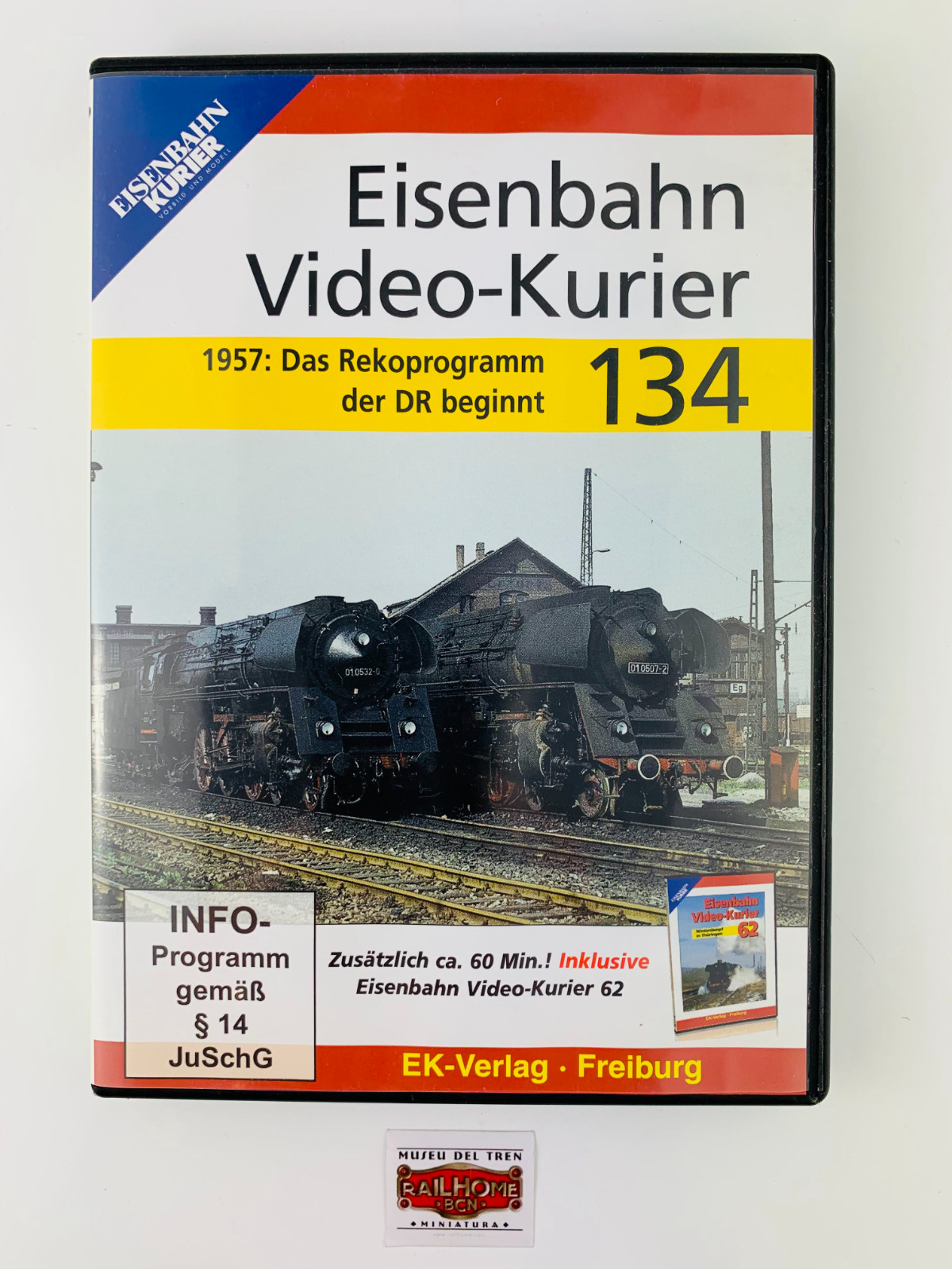 EISENBAHN KURIER DVD 8534/134 – Das Rekoprogramm der DR – 120 min. NEW!