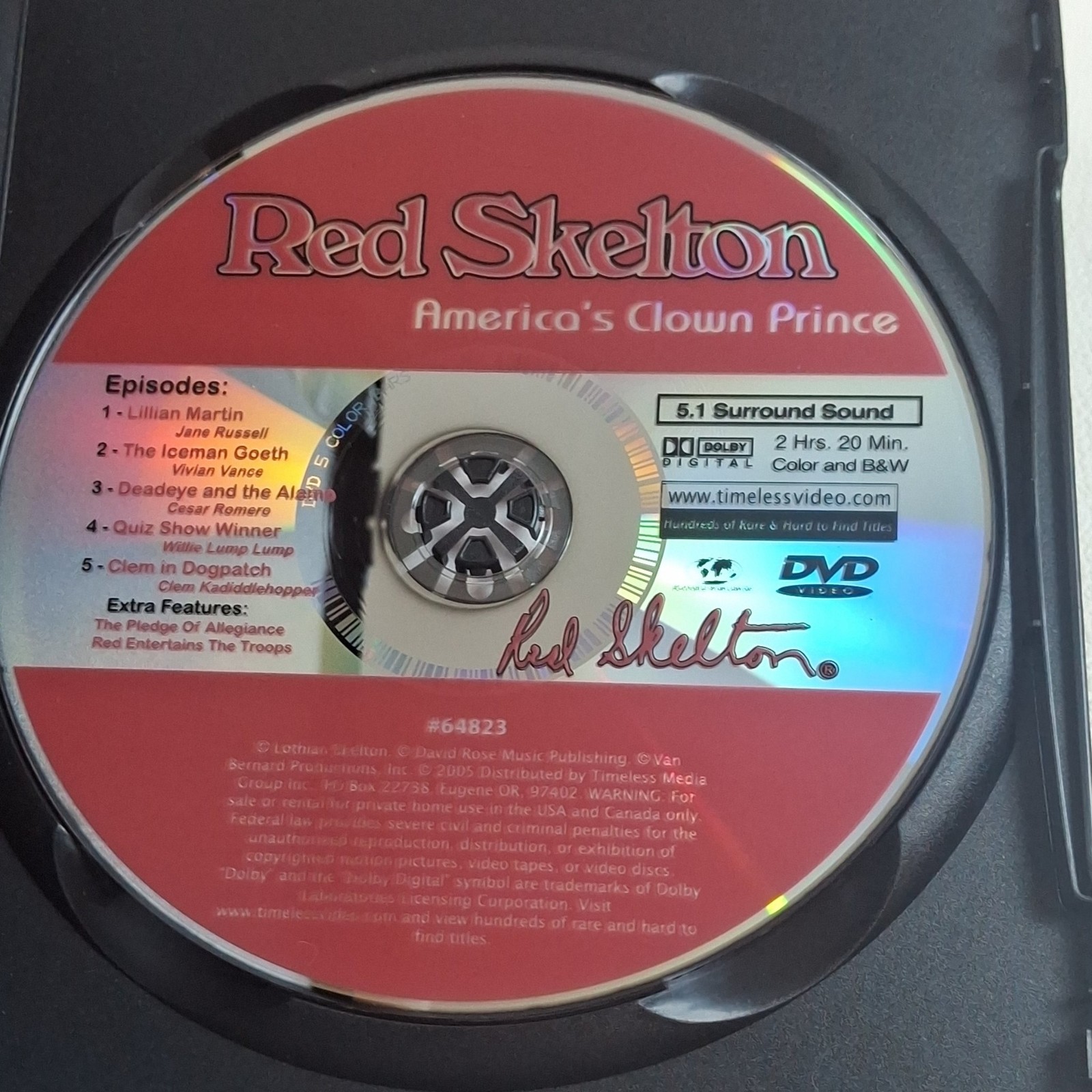 Timeless Media Group Red Skelton: America’s Clown Prince DVD Set 3-Disc Comedy