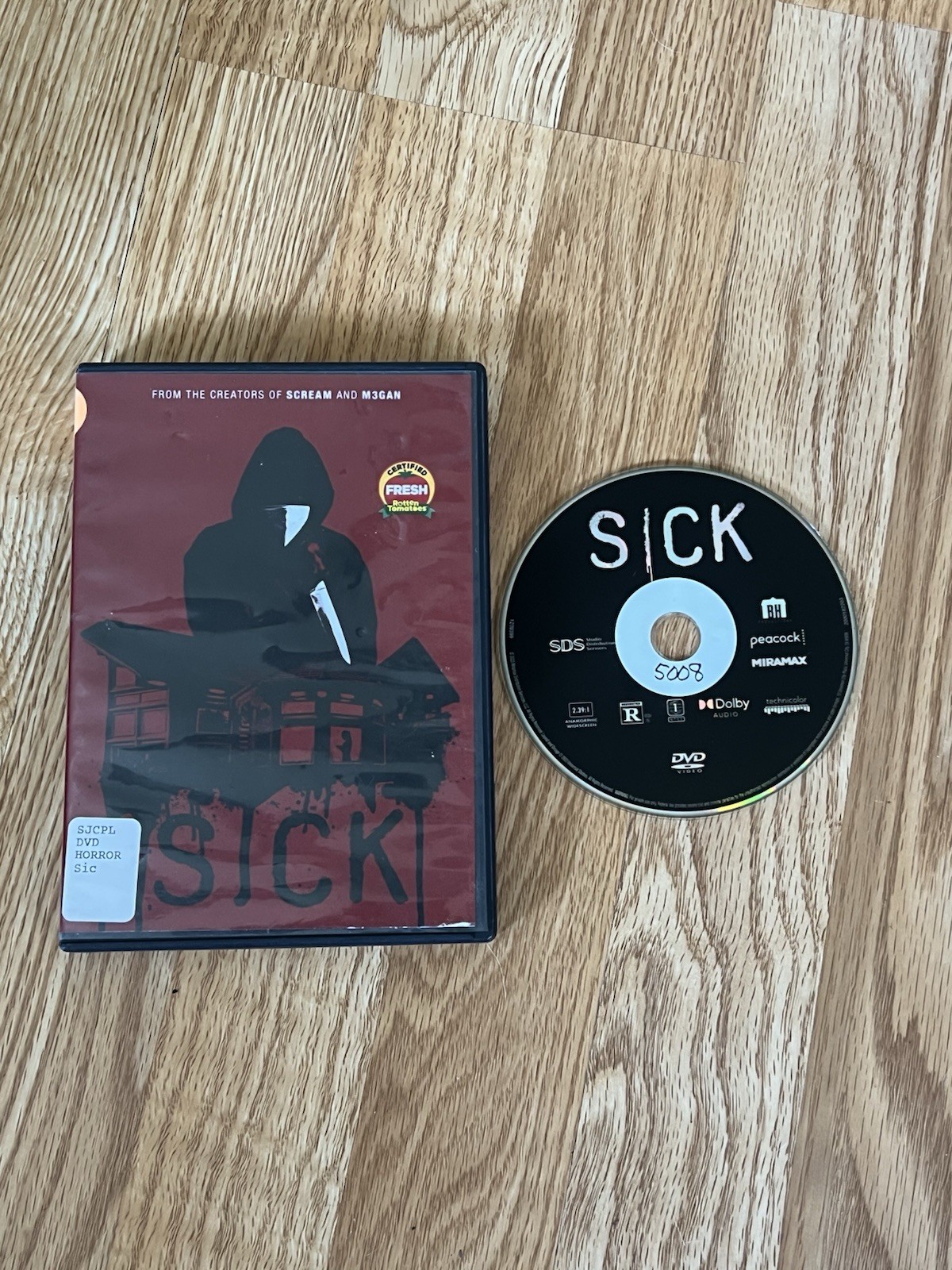 Sick (2022) DVD Horror Slasher Comedy Kevin Williamson Gideon Adlon