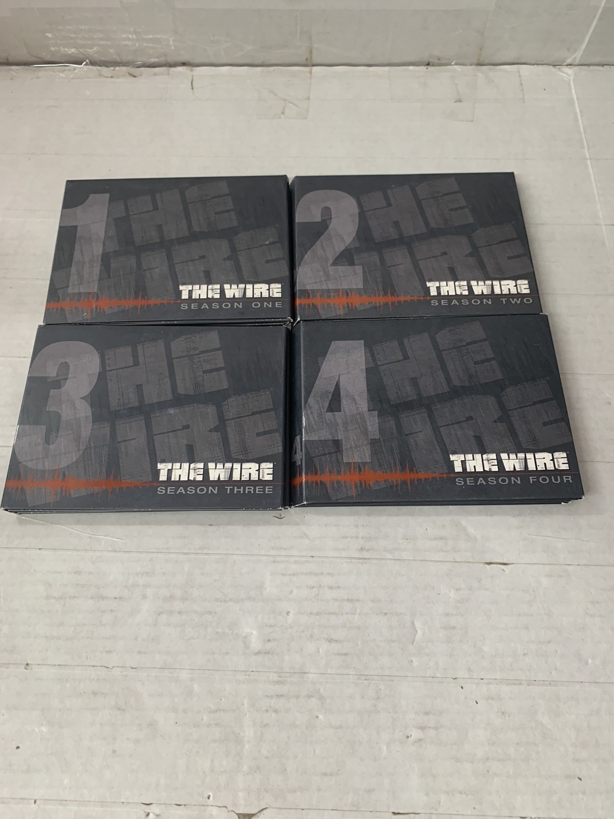 HBO The Wire Seasons 1 2 3 4 (DVD, Box Set TV Series, Cardboard Sleeve) Lot Set