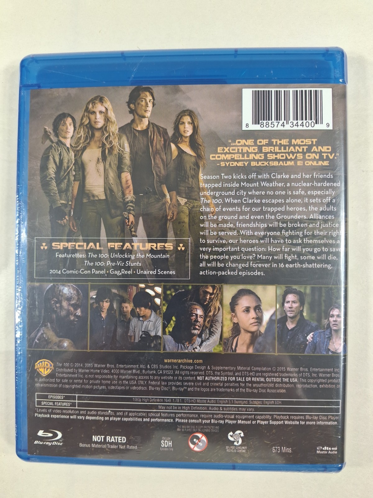 The 100: the Complete Second Season (Blu-ray, 2014) BRAND NEW SEALED