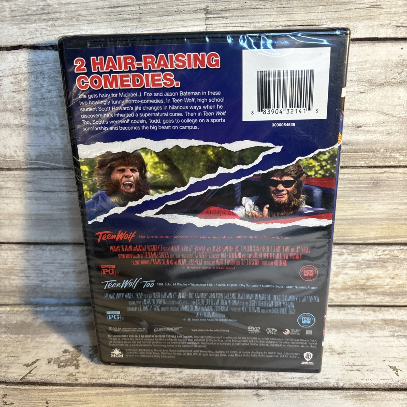 NEW! Teen Wolf 1 & 2 DVD Michael J Fox Jason Bateman Sealed Classics Ships FREE