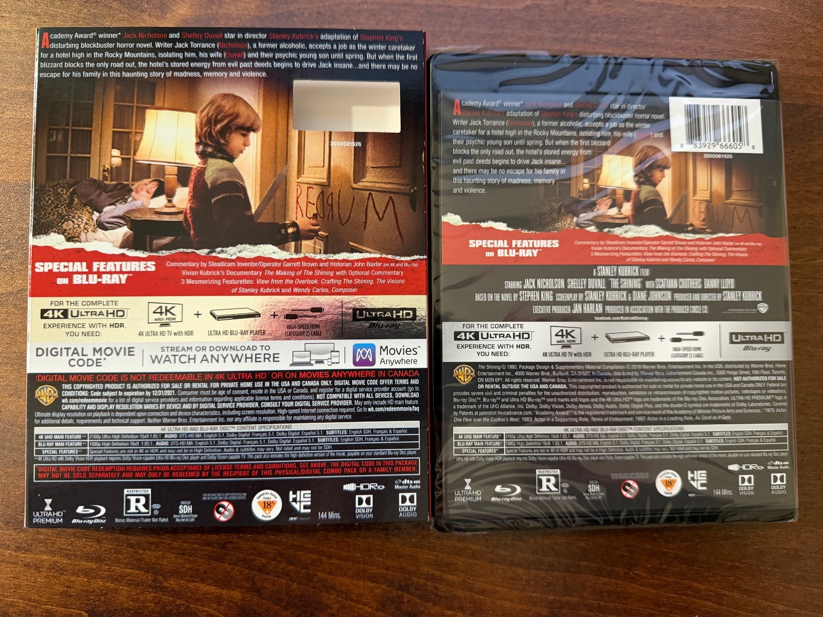 The Shining (4K) W/Slipcover