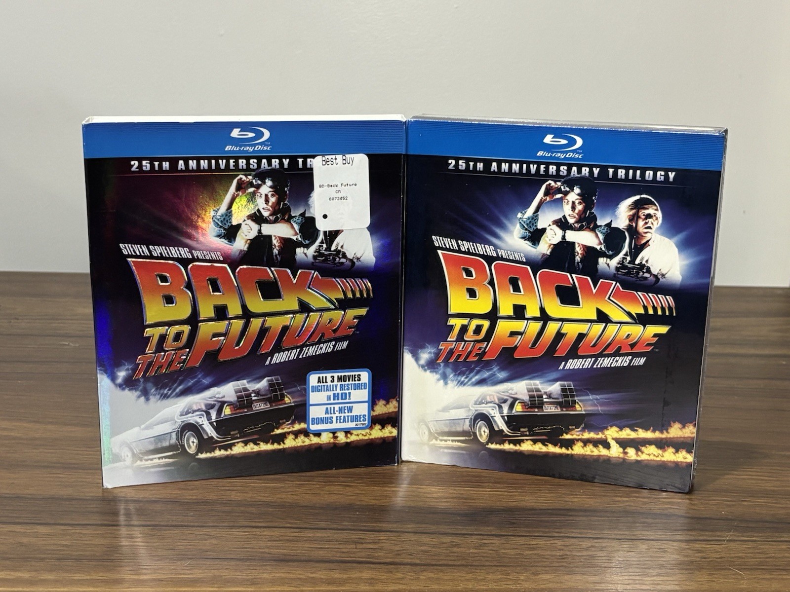 Back to the Future Trilogy 25th Anniversary Blu Ray Set New