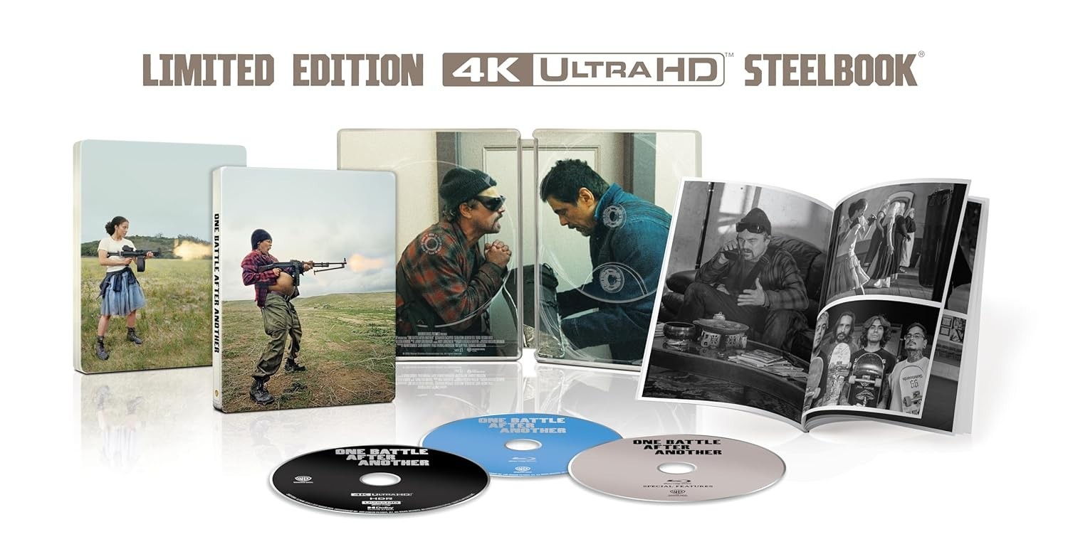 ONE BATTLE AFTER ANOTHER STEELBOOK 4K ULTRA HD + BLU-RAY + DIGITAL NEW! SEALED!