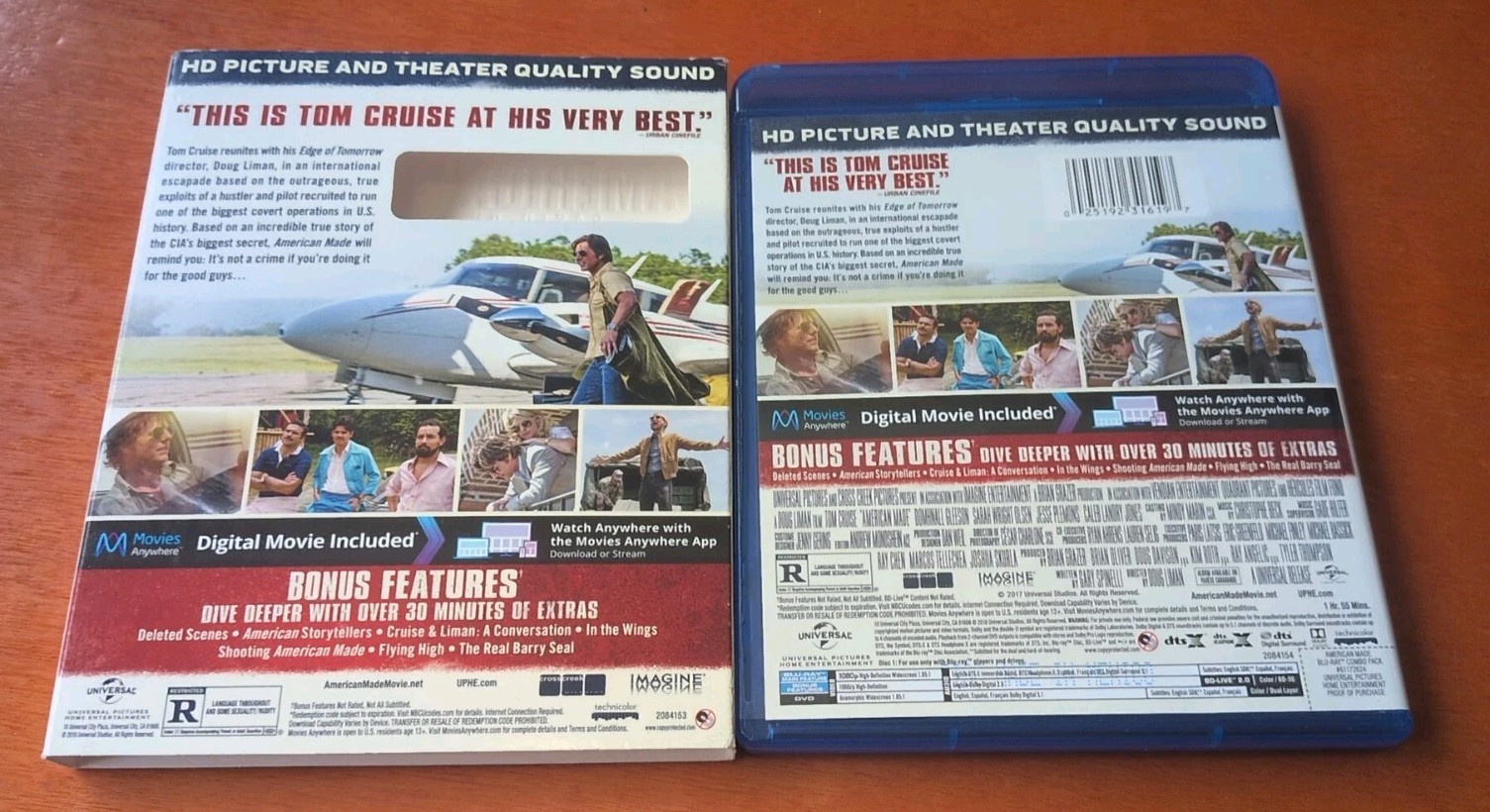American Made Blu-ray Tom Cruise Domhnall Gleeson Jesse Plemons Doug Liman
