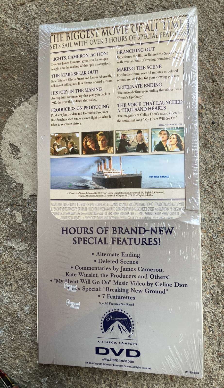 dvd TITANIC Special Collector’s Edition longbox SEALED three disc set DiCaprio