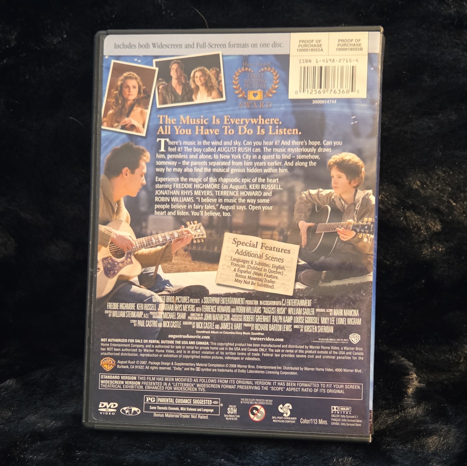 Warner Home Video August Rush DVD Widescreen/Full Screen PG 2007 113 min