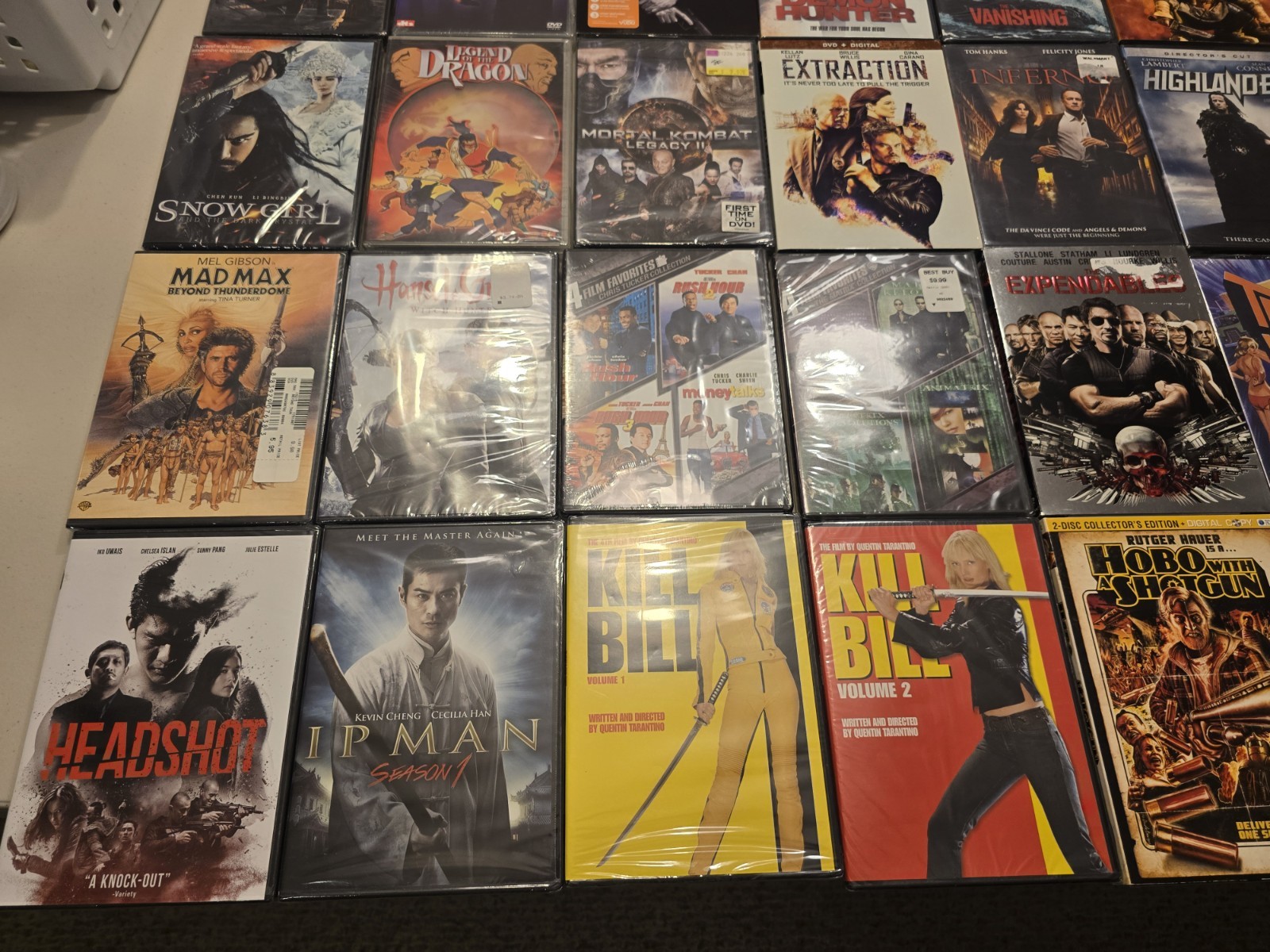 Huge Brand New Action Martial Arts Sword Fighting Dvd Lot of 24 Kill Bill Rush