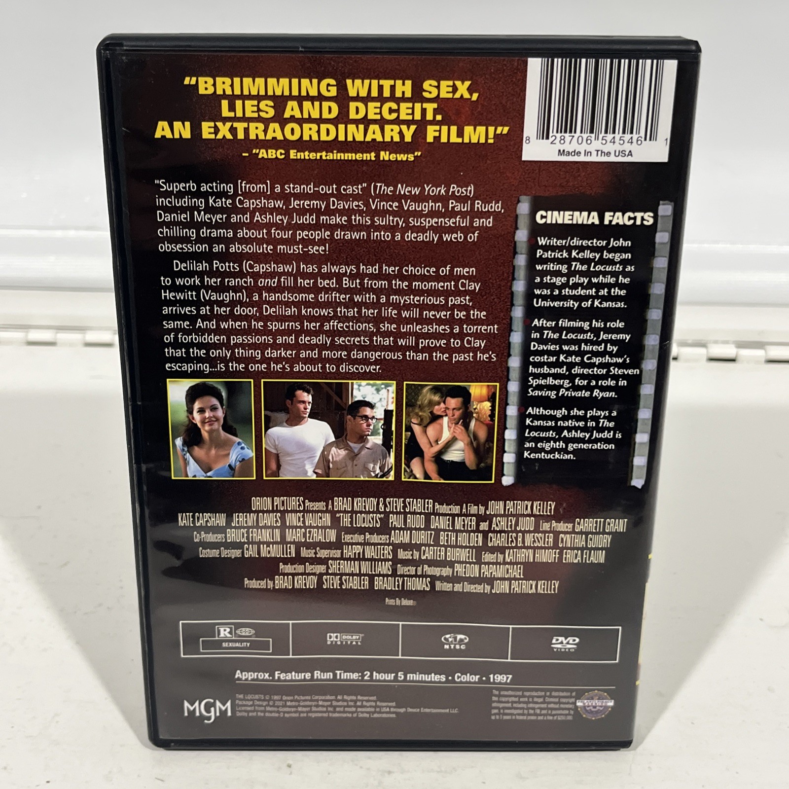 The Locusts DVD | 1997 Vince Vaughn Paul Rudd Ashley Judd
