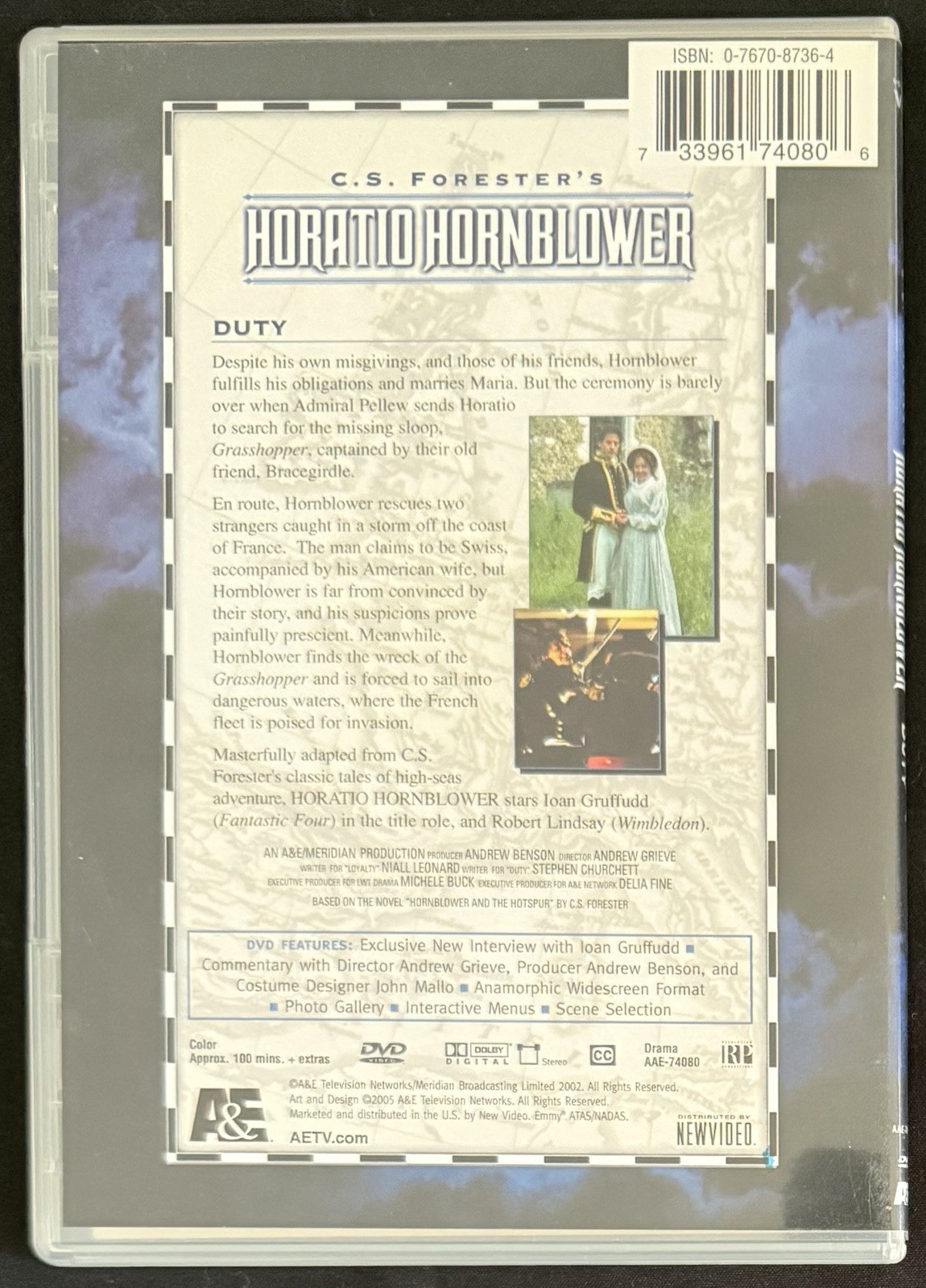 Horatio Hornblower Complete Adventures 2002 DVD, 8-Disc Set Many Bonus Features
