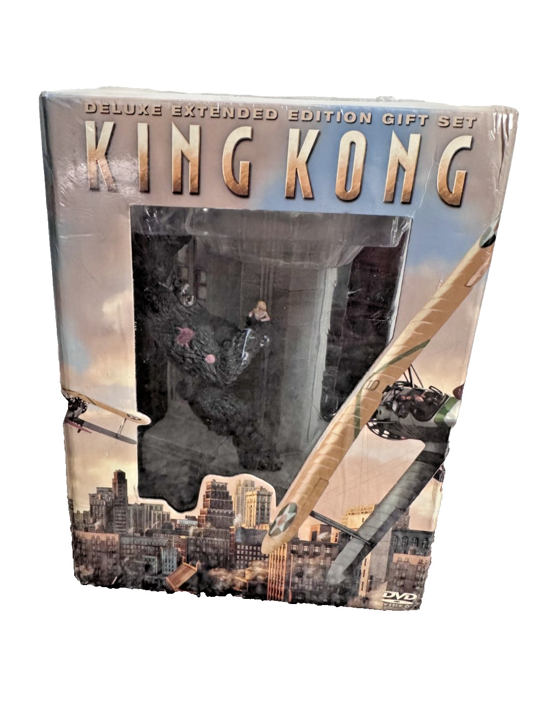 King Kong Deluxe DVD Extended Edition Gift Set W/STATUE! – NEW!