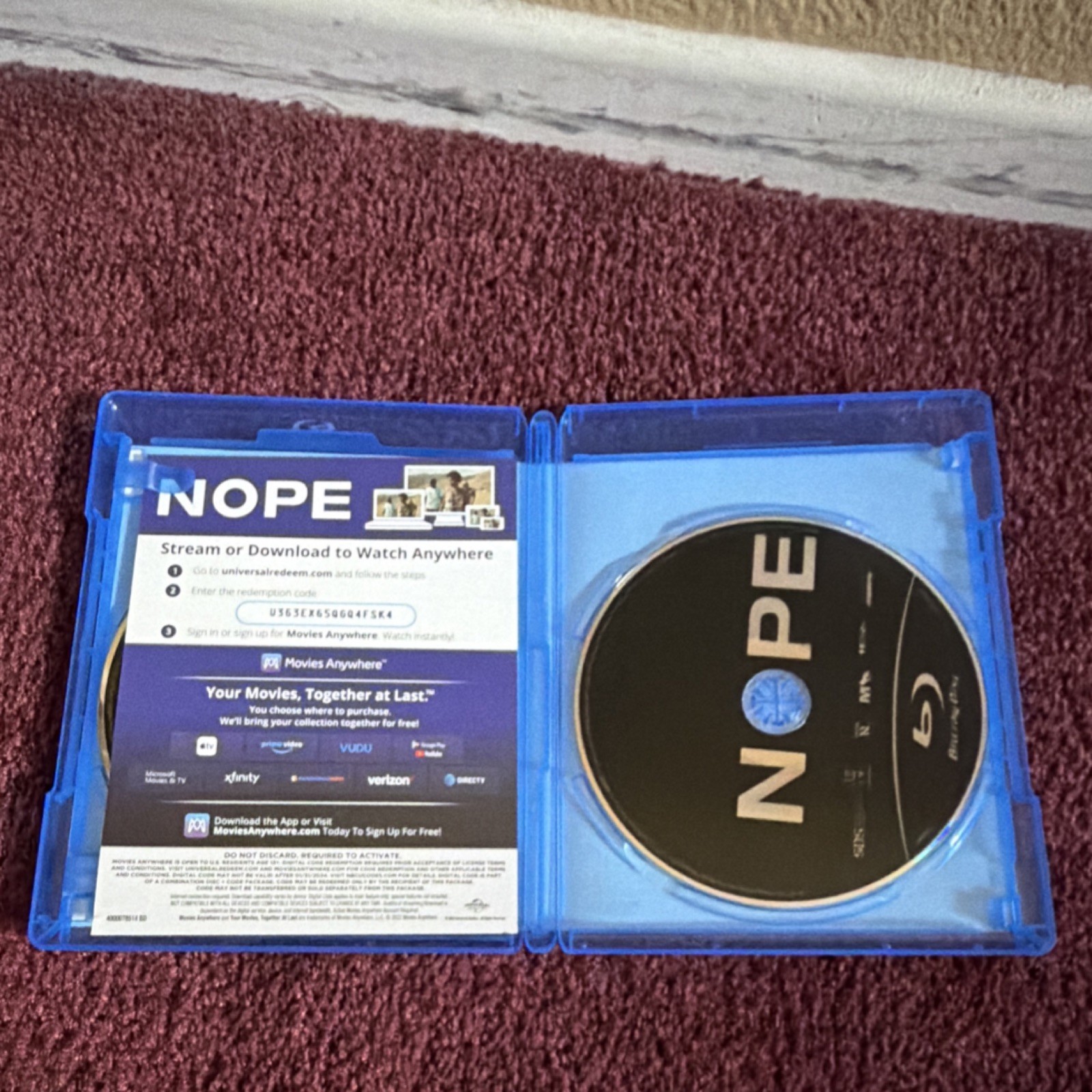 Universal Studios Nope Blu-ray DVD Digital Code Jordan Peele Collector’s Edition