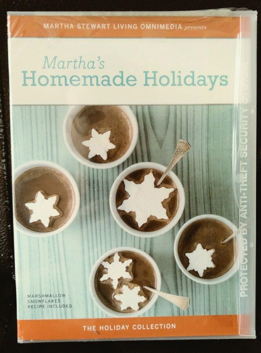 Martha Stewart Holidays: Homemade Holidays (DVD, 2005) Baking Cooking Decorating
