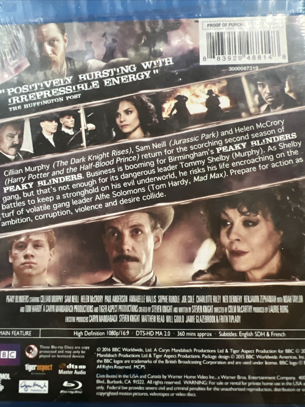Peaky Blinders TV SERIES: Complete Series Two Blu-ray, 2-Disc Set Unopened NEW
