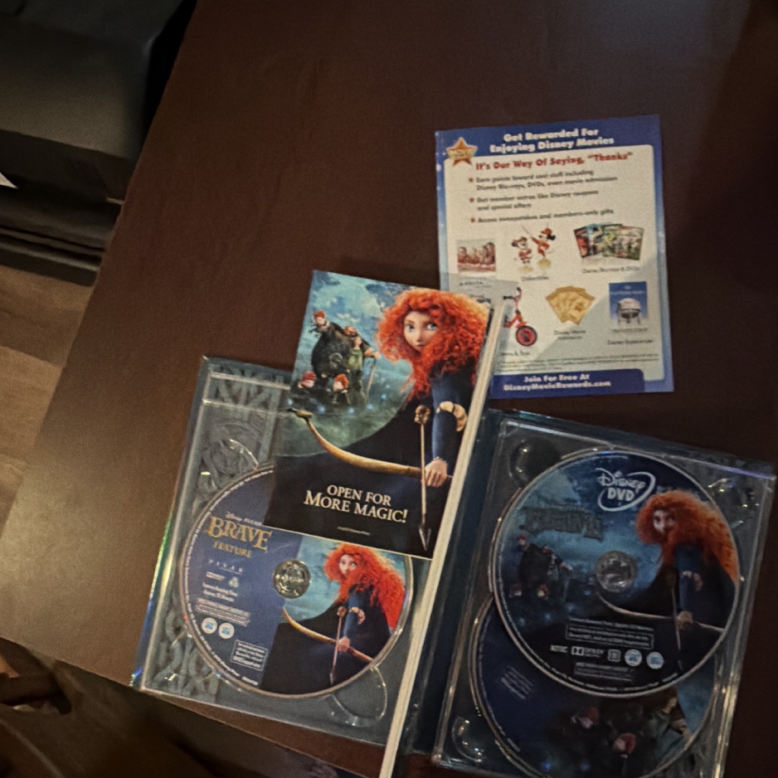 Disney Pixar Brave Blu-ray DVD Book Included Animation Family