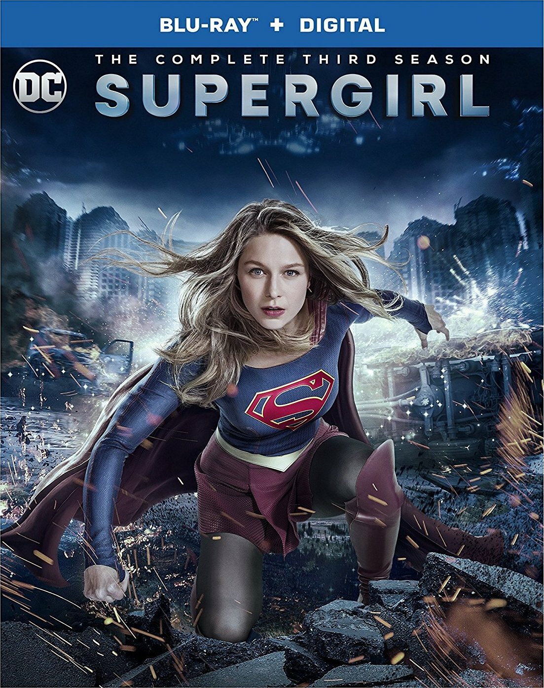 NEW Supergirl: The Complete Third Season 3 Blu-ray + Digital 2017 Ships Next Day