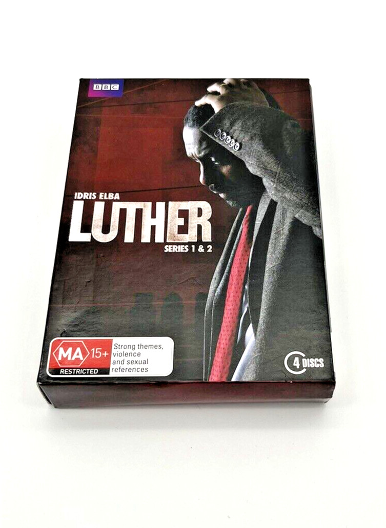 Idris Elba LUTHER Series 1 & 2 4 DVD Box Set ABC BBC Village Roadshow