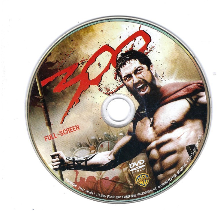 300 (DVD, 2007) Full Screen, Disk Only, 116 Minutes
