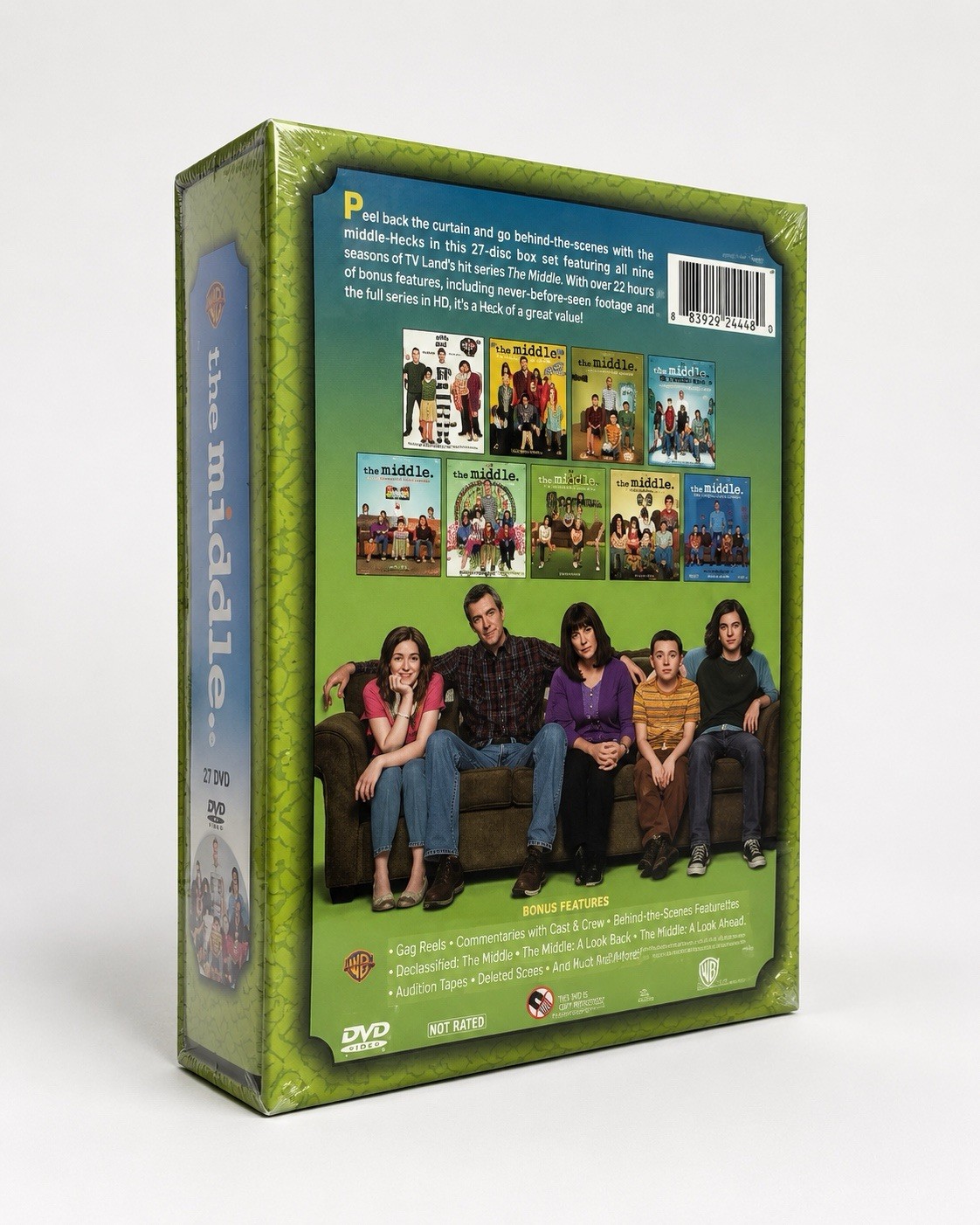 The Middle DVD Complete 1-9 Series Seasons, 27-Discs, Box-Set. New! Free Ship!
