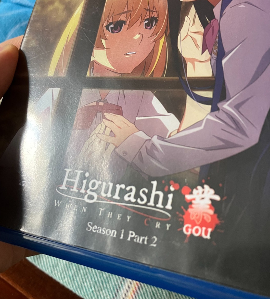 Higurashi When They Cry Gou Season 1 Part 2 RARE FUNimation Anime Blu-Ray Set
