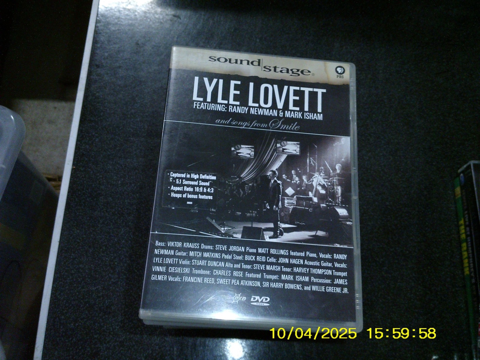 Lyle Lovett feat. Randy Newman & Mark Isham [Region 4 DVD] vgc t508