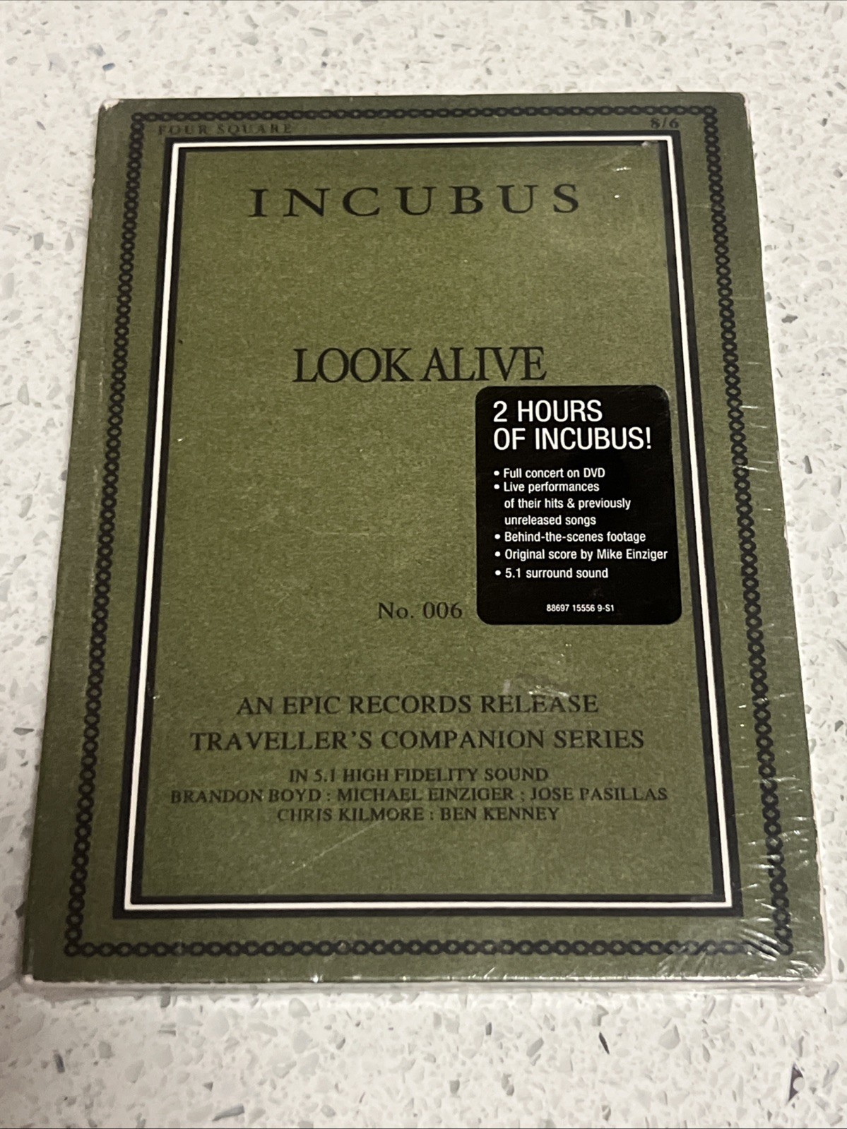DVD – Incubus Look Alive No. 006 Epic Records Traveller’s Companion (2007) NEW