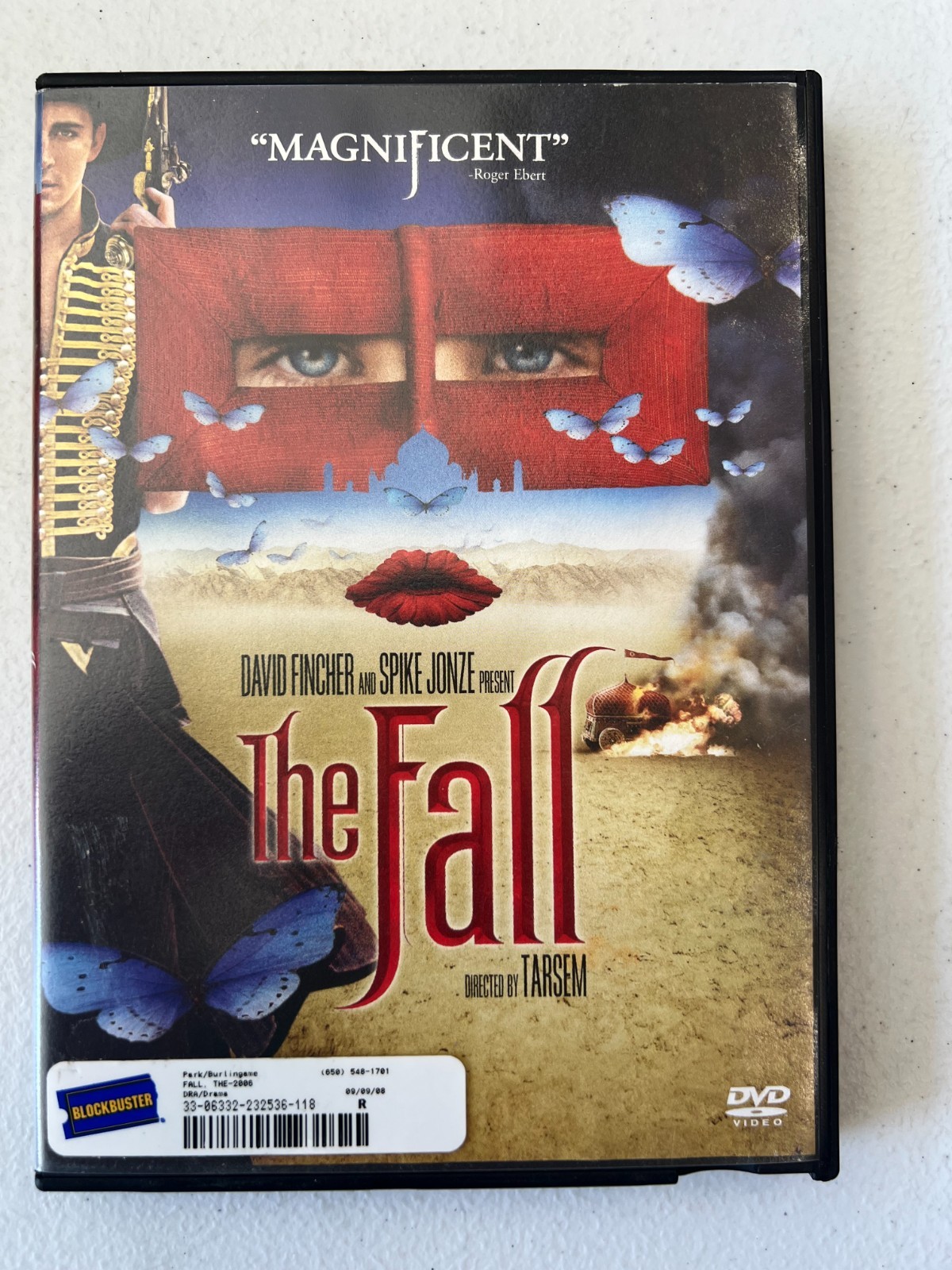 RARE BLOCKBUSTER CASE THE FALL DVD 2006 DAVID FINCHER/SPIKE JONZE PRISTINE