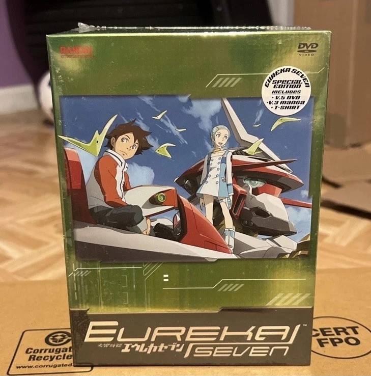 Bandai Eureka Seven Boxed Set DVD T Shirt And Book Sealed 2006 SEALED