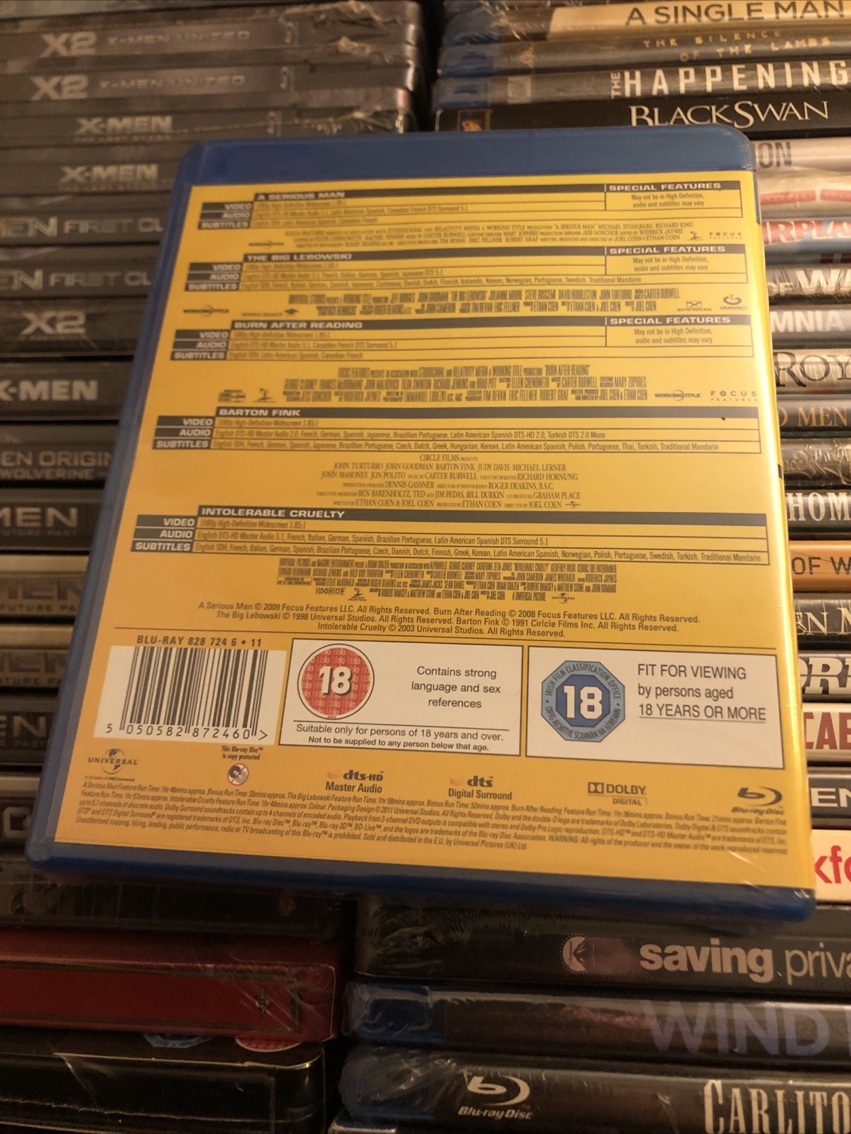 NEW! Coen Brothers Collection (Blu-ray, 2011) Region Free UK Import