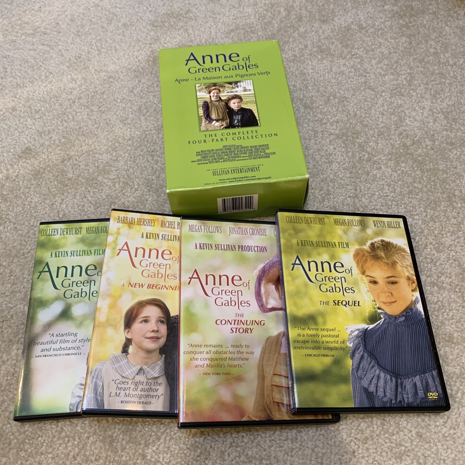 Anne of Green Gables Complete Four Part Collection DVD Set 5 Discs 18 Hours