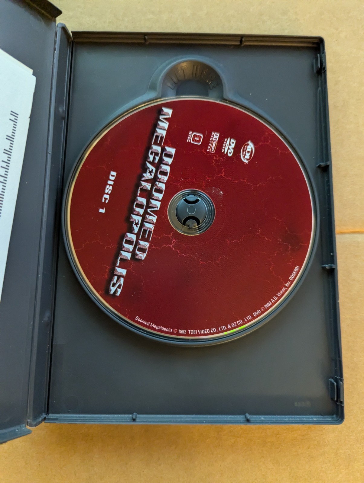 Doomed Megalopolis DVD NTSC Anime ADV Rare Media Watch